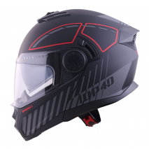 CAPACETE MODULAR 1UP4D SPHINX 1UP165 PRT/VRM MAT