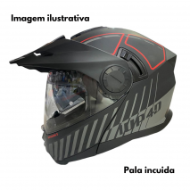 CAPACETE MODULAR 1UP4D SPHINX 1UP165 PRT BRILHO