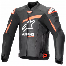 ALPINESTARS BLUSÃO PELE GP Plus v4 PRT/VRM FLUO/BR